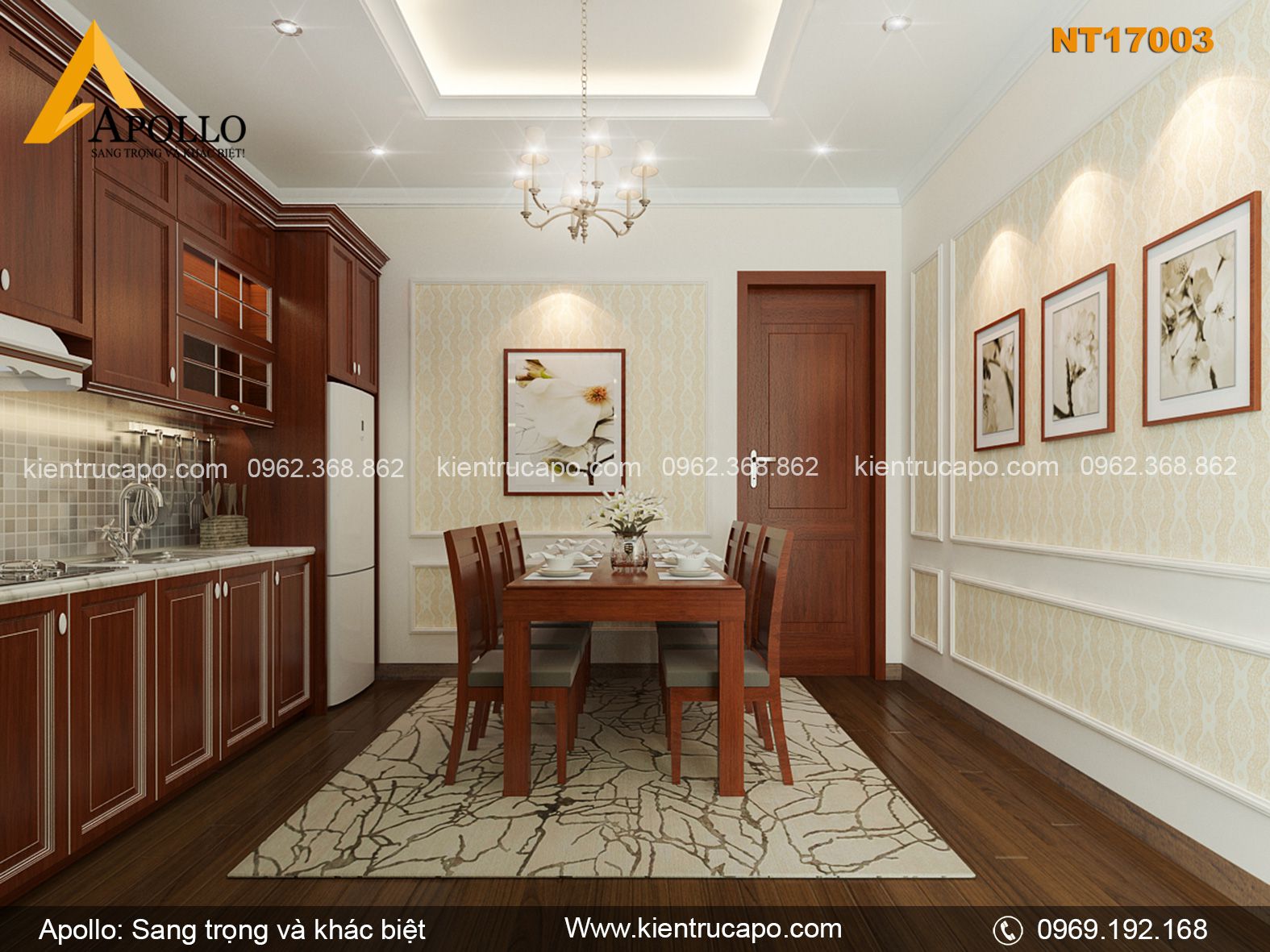 Mẫu nội thất hiện đại cho gia đình (NT17003)